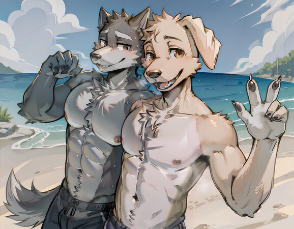 ビーチでのレゴシとジャック (Legoshi &amp; Jack at the Beach)